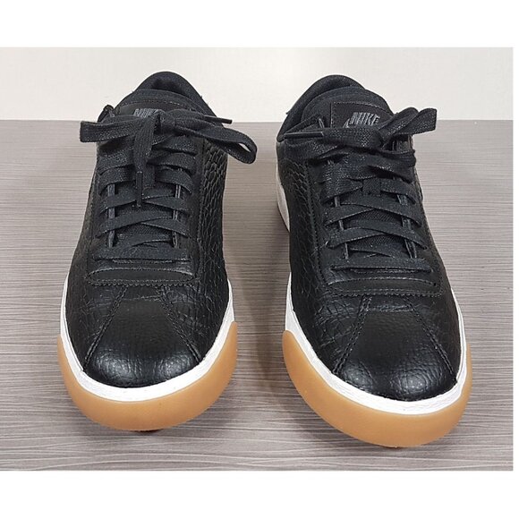 Nike Match Classic Premium Sneakers, Black Textured Leather, Womens Size 9.5 - Picture 2 of 10